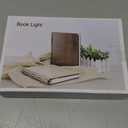 5.7 Inch Wooden Book Lamp - Portable Folding LED Book Light for Reading, Home & Library Decor, Unique Gift for Book Lovers, Magnetic Night Light (Walnut) (Middle)