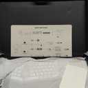 ProtoArc Ergonomic Wireless Keyboard Mouse, EKM01 Plus Full Size Ergo Bluetooth Keyboard Mouse Combo, Split Design, Wrist Rest, Multi-Device, Rechargeable, for Windows/Mac OS - White and Silver