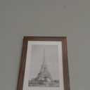 upsimples 5x7 Picture Frame, Display Pictures 4x6 with Mat or 5 x 7 Without, Wall Hanging Photo Frames, Brown, 1 Pack