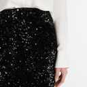 Vince Women's Sequins on Velvet Column Maxi Skirt (Black, S) Size: 4