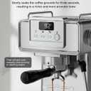 SUMSATY Espresso Machine 20 Bar, Stainless Steel Espresso Maker Professiona Coffee Maker with Power Steam & LED Display for Home Barista, Americano, Latte, Cappuccino Maker, 1.8L Water Tank
