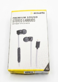 Acoustix Premium Sound Stereo Earbuds with Apple 8-Pin Connector