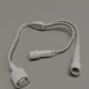 1 Female to 2 Male Y-Splitter for Govee Permanent Outdoor Lights, Y-Shaped Extension Cable Compatible with Govee H705A H705B H705C 3 Pin Permanent Outdoor Lights