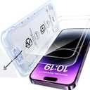 SMARTDEVIL 2 Pack Screen Protector for iPhone 14 Pro Max, HD Clear Tempered Glass, 9H Hardness, Scratch Resistant, Easy Installation, Bubble Free, Case Friendly
