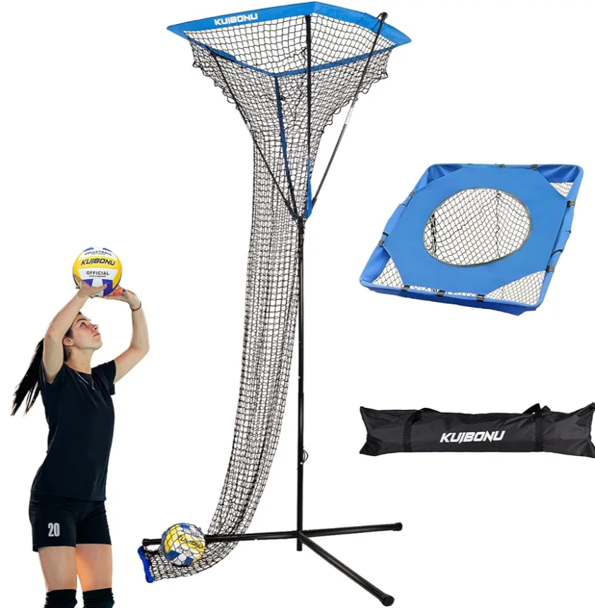 KuiBonu Volleyball Setter Trainer Net - Adjustable Height Volleyball Target Net with Sturdy Steel Base | Perfect for Serving, Spiking and Setting Training