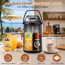 4L/135 oz Airpot Coffee Dispenser with Pump, Stainless Steel Thermal Carafe