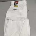 Rawlings Men's Semi-Relaxed Full Length Baseball Pants | Adult Sizes | Solid | (White, M)