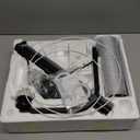 AKASUKI Floor Lamp for Living Room with 3 Color Temperatures, Foot Switch Standing Lamps for Living Room, Bedroom, Office, Arc Mordern Floor Lamp with 9W LED Bulb Included (White)