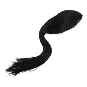 Bundle Long Straight Black Wig Middle Part Natural Appearance Cosplay Wig for Parties Daily Use and Costumes Hair for Women
