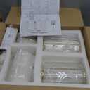 HMVPL Gold Floor Lamp for Living Room, Brass Pole Standing Lamp with K9 Crystal Shade, Modern Corner Standing Lamp for Bedroom with On/Off Switch, Elegant Crystal Tall Lamp for Office Kids Girls Room