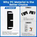 12 Pack Door Hinge Shims, 3.5 Inch Door Hinge Spacer Kit, Precut Polycarbonate (PC) Hinge Shims with DIY Trimmable Option for Door Alignment & Repair, Standard Pattern, 1.2mm / 0.05” Thickness
