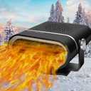 New 2025Portable Car Heater Fast Demisting Defroster, 12V 150W Automobile Heater Can Heat Rapidly in 60 Seconds with Heating & Cooling, Car Fan Windshield Defroster(Black) (LT-Y120)