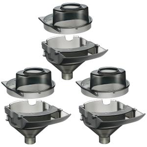 3 Sets Baby Formula Dispenser Replacement Funnel Compatible with Baby Brezza Replacement Parts Funnel and Cover, Grey