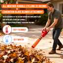 Leaf Blower Air Booster, Air Flow Booster for Blower, Turbo Nozzle Extension Boosts Speed & Power for Yard, Lawn, and Driveway Cleanup Fits 24 Inch Nozzles 1PC