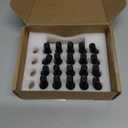 ECCPP 12x1.25 Lug Bolts Shank 28mm Black Wheel Bolts M12x1.25 Wheel Studs with 1 Key fits for 2013-2016 for Dodge for Dart 2014-2018 for Jeep for Cherokee 2015-2018 for Jeep for Renegade 20 Pieces
