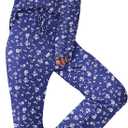 Ekouaer Women's Waffle Knit Pajama Sets Comfy Long Sleeve Lounge Sets 2 Piece Matching Pj Sets with Pockets (Blue, XL)