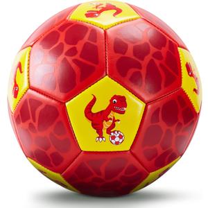 hahaland Size 3 Soccer Ball for Kids with Pump Mesh Bag - Dinosaur Ball Set - Outside/Backyard/Outdoor Toys for Kids Ages 3-4-5-8 - Kid Games Soccer Birthday for 3 Year Old