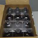 Vivaplex, 12, Amber, 16 oz Glass Bottles, with Lids