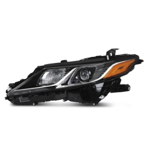 LQI Headlight Assembly Compatible with Toyota Camry LE SE 2018-2022 Driver Clear Lens Black Housing Amber Reflector TO2502255, TO2503255, 81110-06C40, 81150-06C40, 8111006C40, Right Side Headlight, Pack of 1 