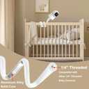 Flexible Baby Monitor Mount Stand Holder Compatible with eufy Security E30/ C220 /E220/ E110/ E21/E20/ C22 /C2110/ T8417/T8354/ T8300 Cameras Adjustable Baby Cameras Stand Flexible Clip clamp Mount