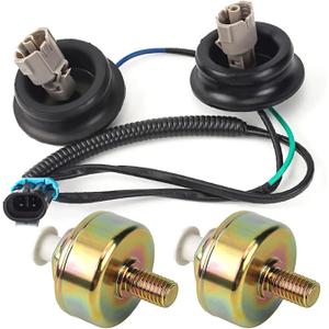 2PCS Knock Sensor Connector Kit &Harness for Chevy Express 1500 2500 3500 (07-03), Suburban 1500 (06-00) / GMC Savana 1500 2500 3500 (07-03), Yukon XL 1500 2500 (06-00) 10456603 12589867