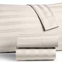 Charter Club Damask Stripe King 4-Pc Sheet Set, 550 Thread Count Pure Supima Cotton (Ivory)