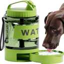 77oz Dog Water Dispenser, 2.2L Large Portable Dog Water Bottle with Pull-Out Drinking Bowl, BPA Free Leak-Proof Pet Travel Water Container for Camping, Hiking, Beach, Car Travel Essentials
