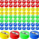 Kisston 2000 Pack Pencil Sharpeners Bulk Sharpener Round Handheld Sharpener Small Portable Colored Manual Pencil Assorted Colored Pencil Sharpener for Kids Adults Office School Supplies