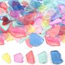 YATOJUZI 13oz Sea Glass for Crafts Frosted Seaglass Pieces Vase Filler and Aquarium Ornament DIY Craft Supplies for Art Beach Weddings and Home Decor (Mixed Color)