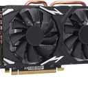 Yunir RX580 8GB Graphics Card GDDR5 256bit Computer Graphics Card with Fans 1284/7000MHz, PCI Express 3.0 Gaming Graphics Card, DVI HDMI DP Desktop, for 10, Ect