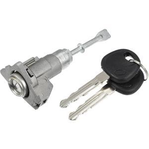 X AUTOHAUX 1 Set Front Door Lock Cylinder Set Kit with 2 Keys for Hyundai Elantra 2011-2016 1.8L 2.0L Left Driver Side Door Lock Set Tumbler with Key 81970-3XA00 819703XA00 LH Metal