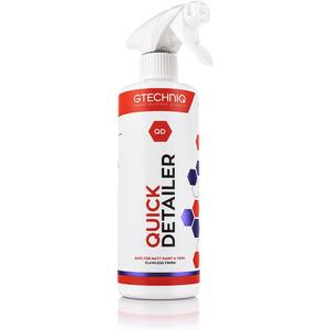 Gtechniq - Quick Detailer - Adds Gloss, Slickness, and Durability to Your Car Paintwork; Easy Spray-On Wipe Off Formula; Works with All Products; Trim and Glass Safe (500 milliliters)