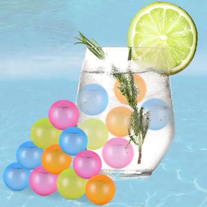 60 Pack Reusable Ice Cubes - Multi-Use Food Safe Ice Chillers for Drinks, Fruits, Seafood & Spa Baths | BPA Free Refreezable Ice Cubes for Cocktails, Baby Bottles, Travel Cooler (Non-Melting Cube)