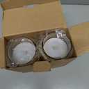 Homemory Realistic Flickering Flameless Candles, Battery Operated Candles, LED Fake Electric Candle with Remote Control and Timer for Home, Christmas Decoration, Gold, Set of 2 (H 6" 6")