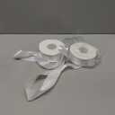 KINGLAKE White Ribbon 1 1/2 inch - 100 Yards Polyester White Satin Ribbon for Gift Wrapping Wedding Birthday Party Decoration DIY Crafts Floral Bouquets and Wreath Bows