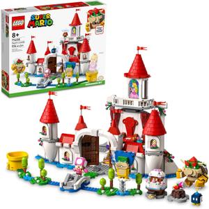 LEGO Super Mario Peachs Castle Expansion Set 71408, Buildable Game Toy, Gifts for Kids Aged 8 Plus with Time Block Plus Bowser and Toadette Figures, to Combine with Starter Course