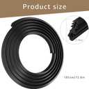 00494772 Dishwasher Door Seal Replacement - Compatible with Bo-sch Dishwasher - Black Rubber Gasket Fits Specific Models