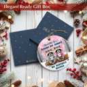 3 x Friendship Christmas Ornament, Christmas Funny Gifts for Friends Women, Men, Bestie Ceramic Ornaments for Xmas Decorations, Friends Ornament for Hanging Decor