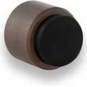 EVI | Wall Adhesive Doorstop | 1.1'' X 1.1'' | Great Adherence | Rustic Brass Finish | 100% Functional | Mod. 198/28