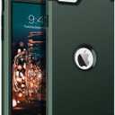 BENTOBEN for iPhone SE 2022 Case and Phone Case iPhone SE 2020, Heavy Duty 3 in 1 Full Body Rugged Shockproof Hybrid Hard PC Soft Rubber Bumper Drop Protective Girls Women Boy Men SE Cover, Dark Green