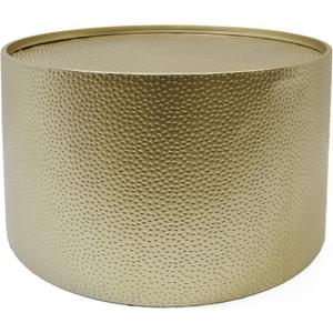 Christopher Knight Home Rache Modern Round Coffee Table with Hammered Iron, Gold, 26. 00 L x 26. 00 W x 17. 00 H