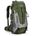 King'sGuard 60L Hiking Backpack for Men and Women Lightweight Camping Hiking Backpack with Rain Cover Large Waterproof Travel Backpack Backpacking Pack (Army Green)