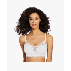 Bali Womens Lace Desire Wirefree Bra, M, White