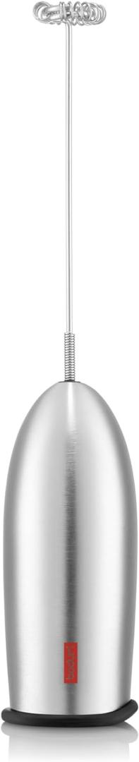 Bodum Schiuma Battery Operated Milk Frother for Coffee, Lattes, Hot Chocolate, Mocha, Cappuccino, Polished Stainless Steel Bodum Schiuma Battery Operated Milk Frother for Coffee, Lattes, Hot Chocolate, Mocha, Cappuccino, Polished Stainless Steel