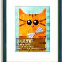 Suede 16x20 Frame - Single Frame, Christmas Elegant Navy Blue 16 x 20 Poster Frame with Mat for 11x14, 16x20 Picture Frames for Artwork, Puzzles, Photos and Movie Posters