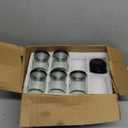 16 Pack Clear Candle Jars for Making Candles,8 oz Glass Jars with Lids, Candle Jars with 16 Metal lids, Canning Jars For Candles, Spice, Powder, Liquid, Sample