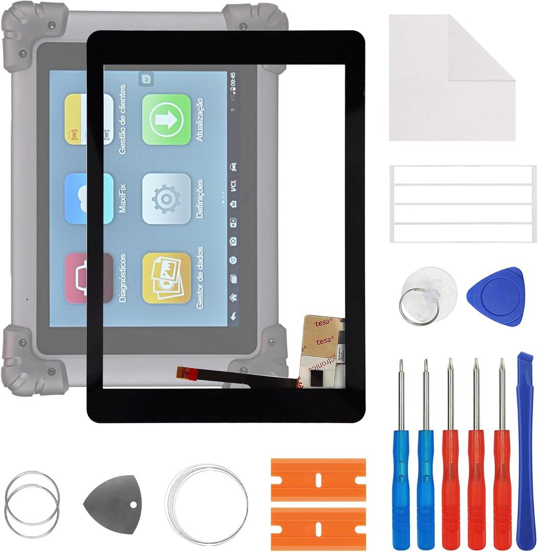 New Touch Screen Digitizer Replacement for AUTEL MaxiSYS MS908S MS908 MY908 9.7'' with Free Repair Tools Kit.(No LCD Display)