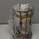 Tiffany Style Stained Glass Matam Table Lamp Living Room Bedroom Bedside Flower Vase Decor Small Night Light Cute Kids Accent E12 Led Cottage Aesthetic Nightstand Cylinder Vintage Desk Lamp