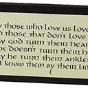 Abbey Gift Abbey Press (Abbey & CA Gift) Those Who Love Us Mini Plaque, 0.88 x 2.88 x 0.75, Cream, Green, Black (56598U)