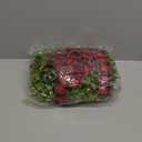 WILLBOND 4 Pcs Christmas Kitchen Cabinet Wreath Boxwood Garland with Ribbon Greenery Garland Hanging Wreaths for Cabinet Wall Window Door Fireplace Party Farmhouse Decor(Black and Red,Fabric)